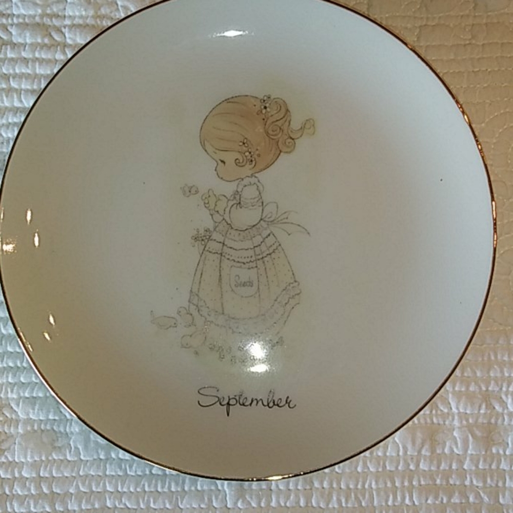 Precious Moments September plate